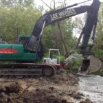 trenching pipe project