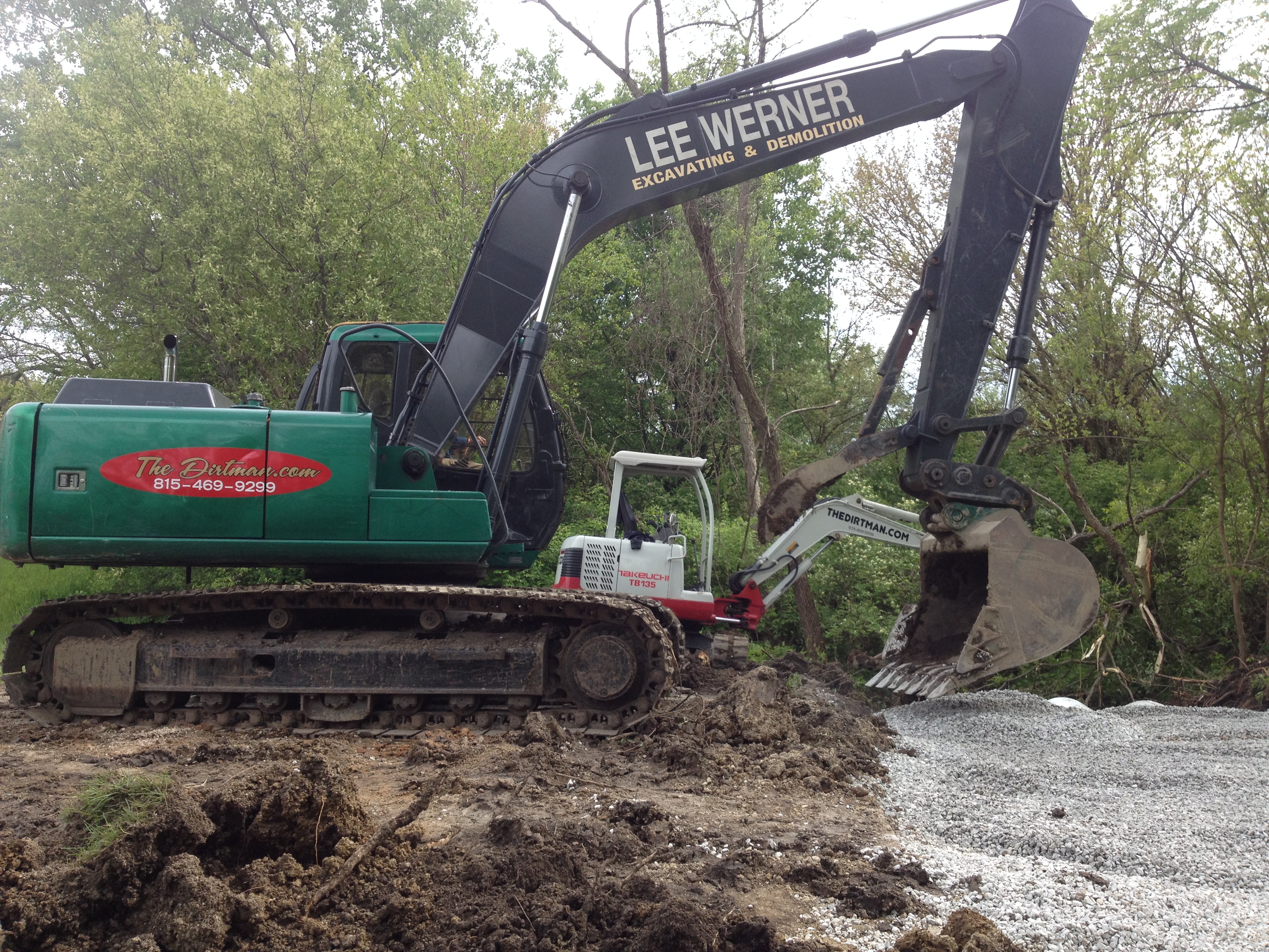 trenching pipe project