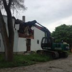 demolition of a house