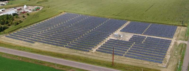 Solar Farm Road Building Will County IL