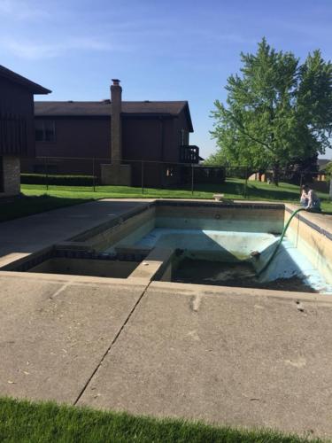 Swimming pool removal Will County IL